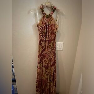 Formal dress velvet. Multi colored size 6